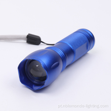 Lanterna de bateria de bolso tático de mini -zoomable 3W